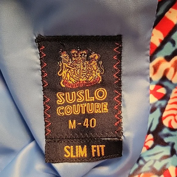 Suslo Couture Holiday Sports Coat sz M-40 - Picture 5 of 5